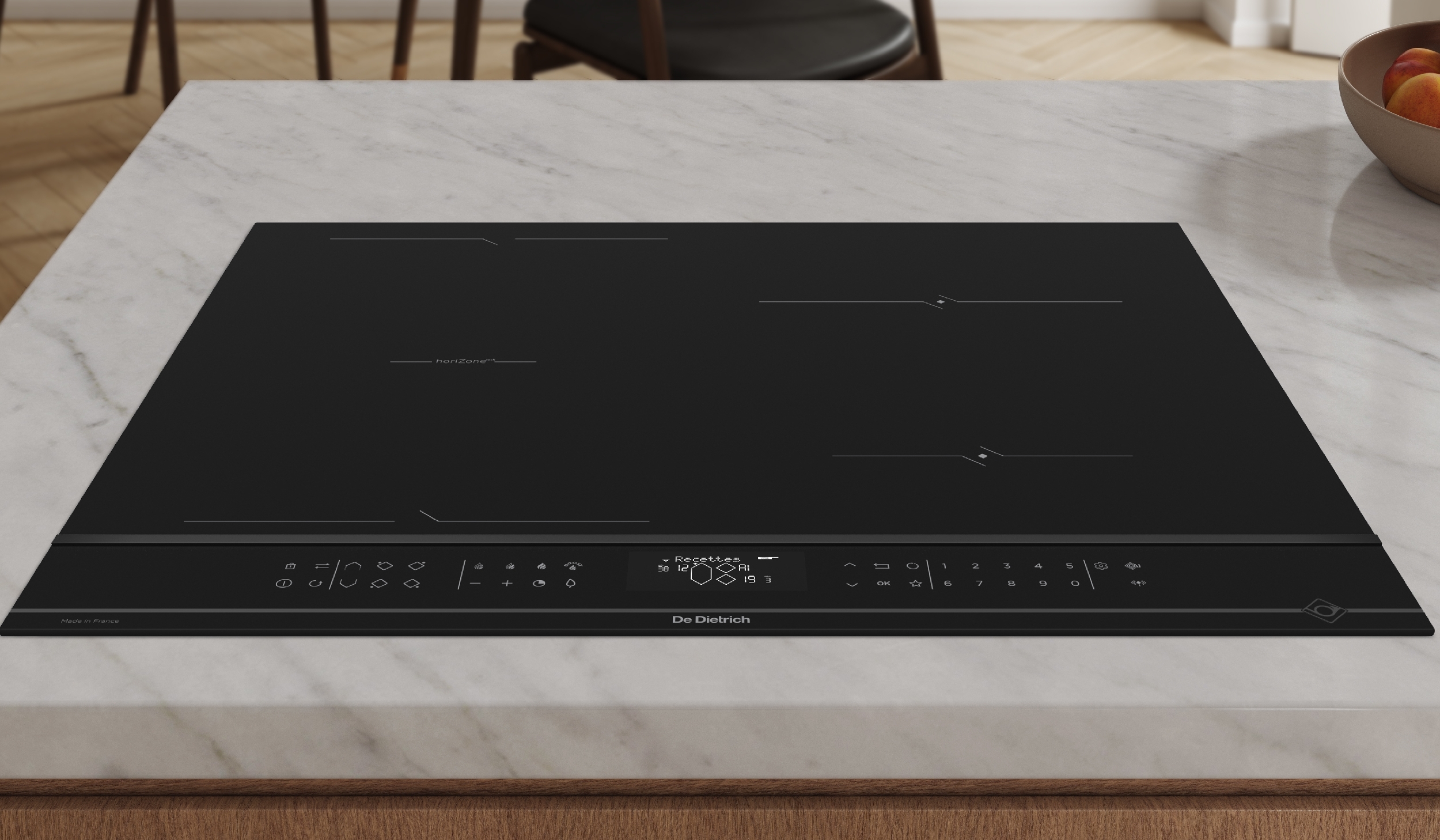 Barevné provedení Infinite Black varné desky De Dietrich DPI4431BT